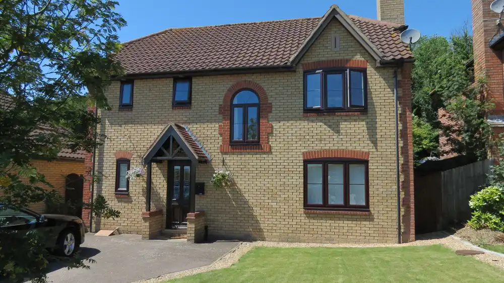 house with brown upvc windows