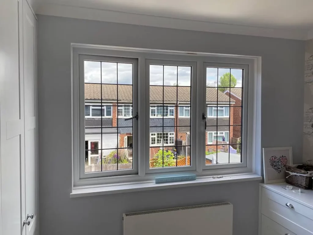 equal glass flush sash window